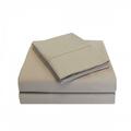 Luxor Treasures 300 King Sheet Set- Percale Solid Patterned - Tan P300KGSH SLTN